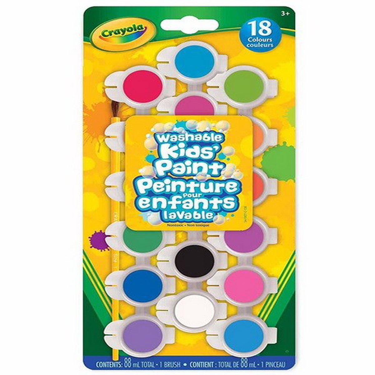 18-Colour Washable Kids’ Paint Set