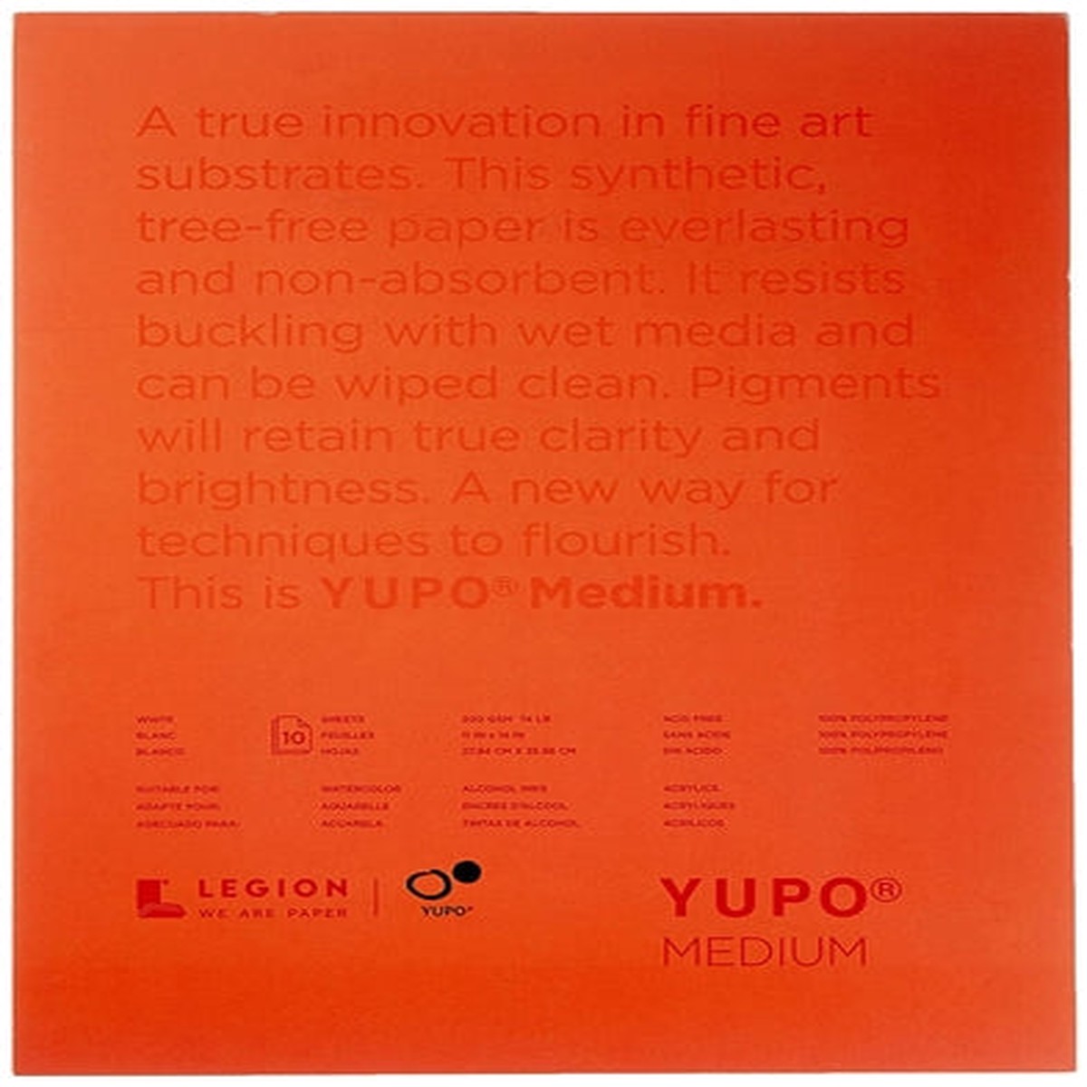 11X14 Medium Yupo Pad