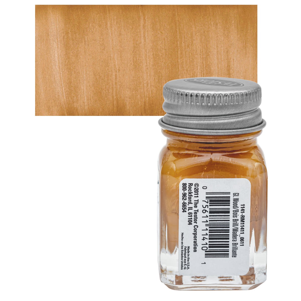 1141 Natural Wood Enamel Testors .25 Oz