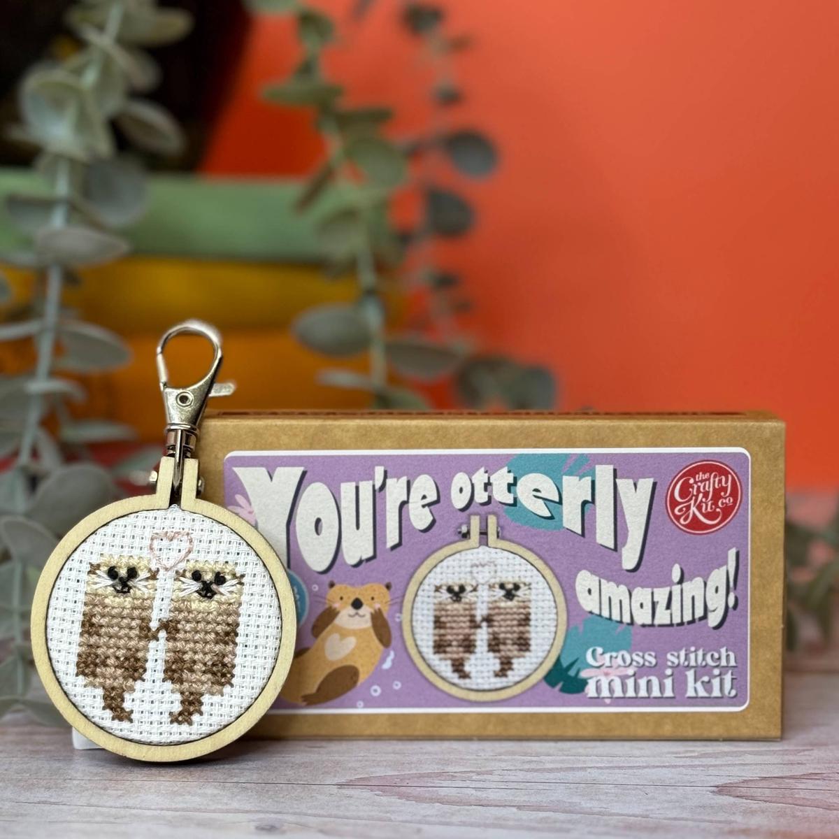 ‘You’re otterly amazing!’ Mini Matchbox Cross Stitch Kit