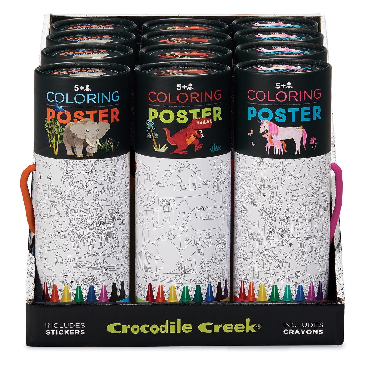 *Coloring Poster With Crayons