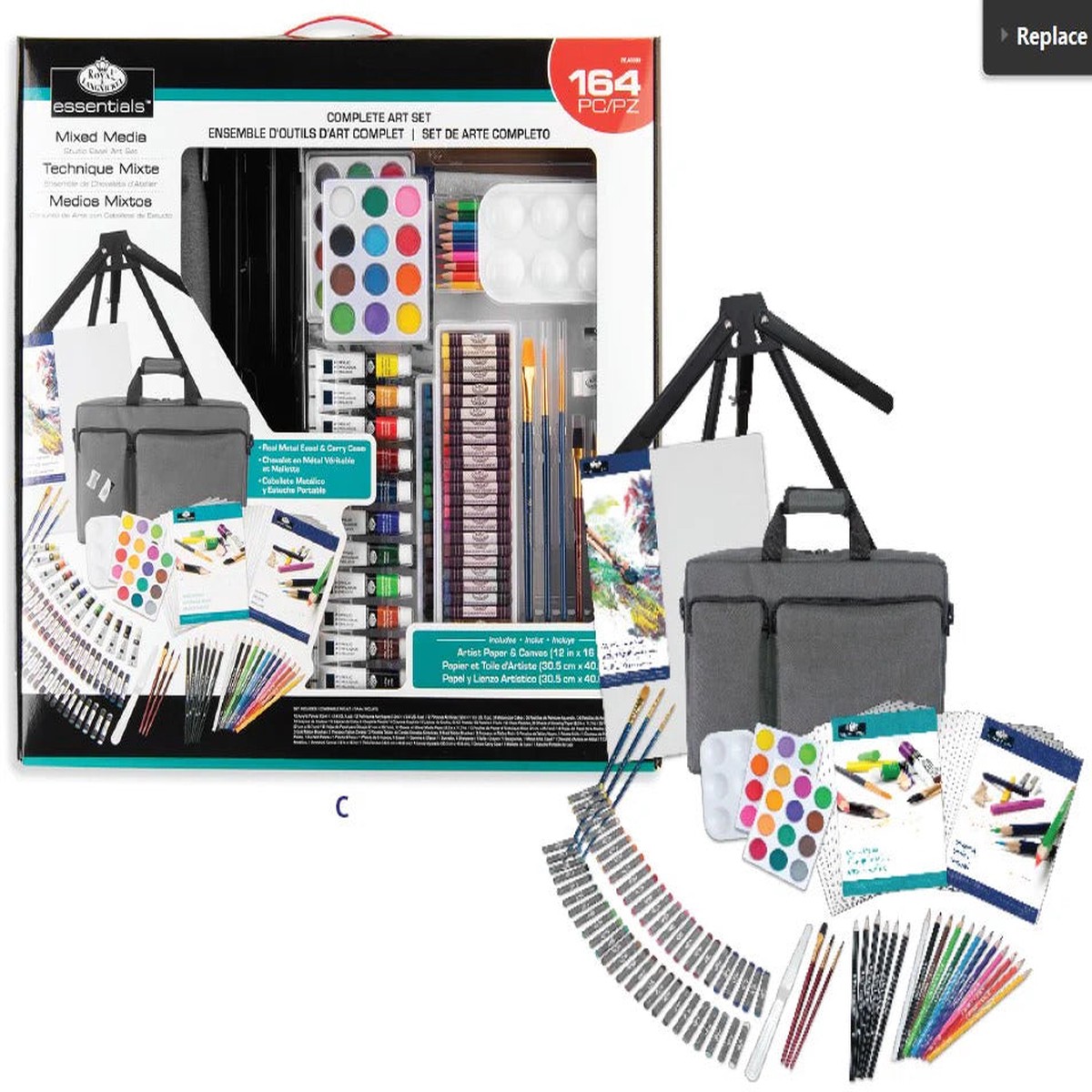 164 Piece Mixed Media Studio