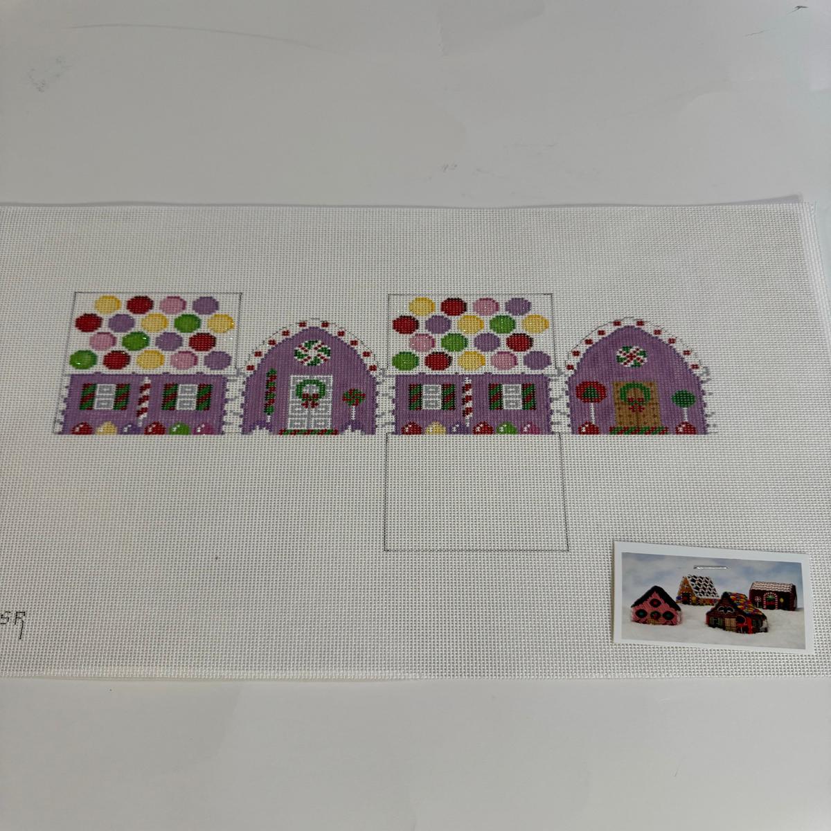 3D Grape with Jelly Rounds Roof Gingerbread House