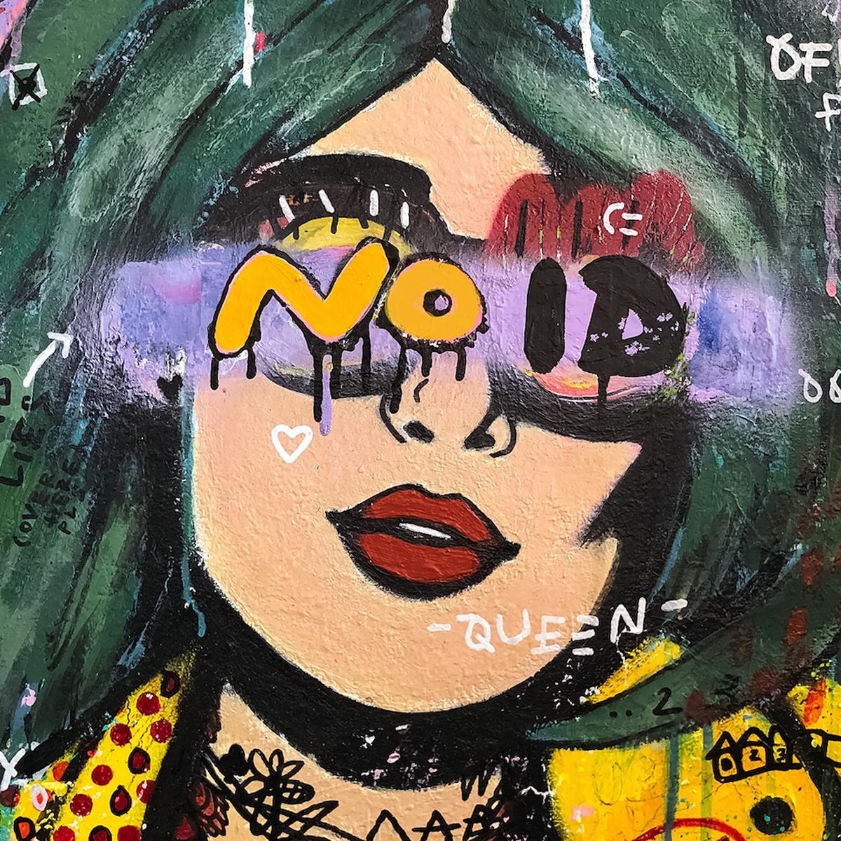 Game Over By Lilly Arts, Mixed Media on Canvas