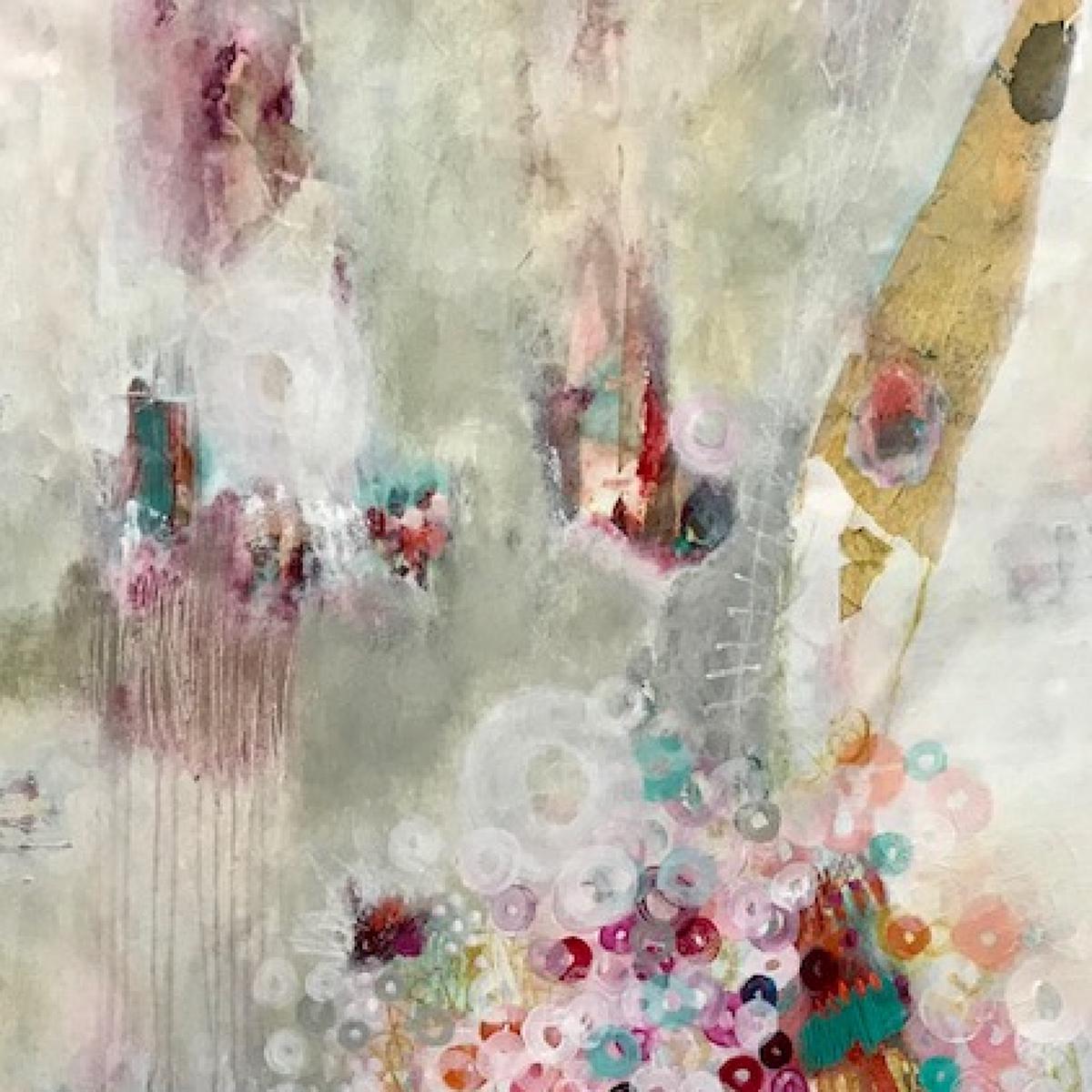 Me Quedo Con Tu Msica by Maria Marta Crespo, Mixed Media on Canvas