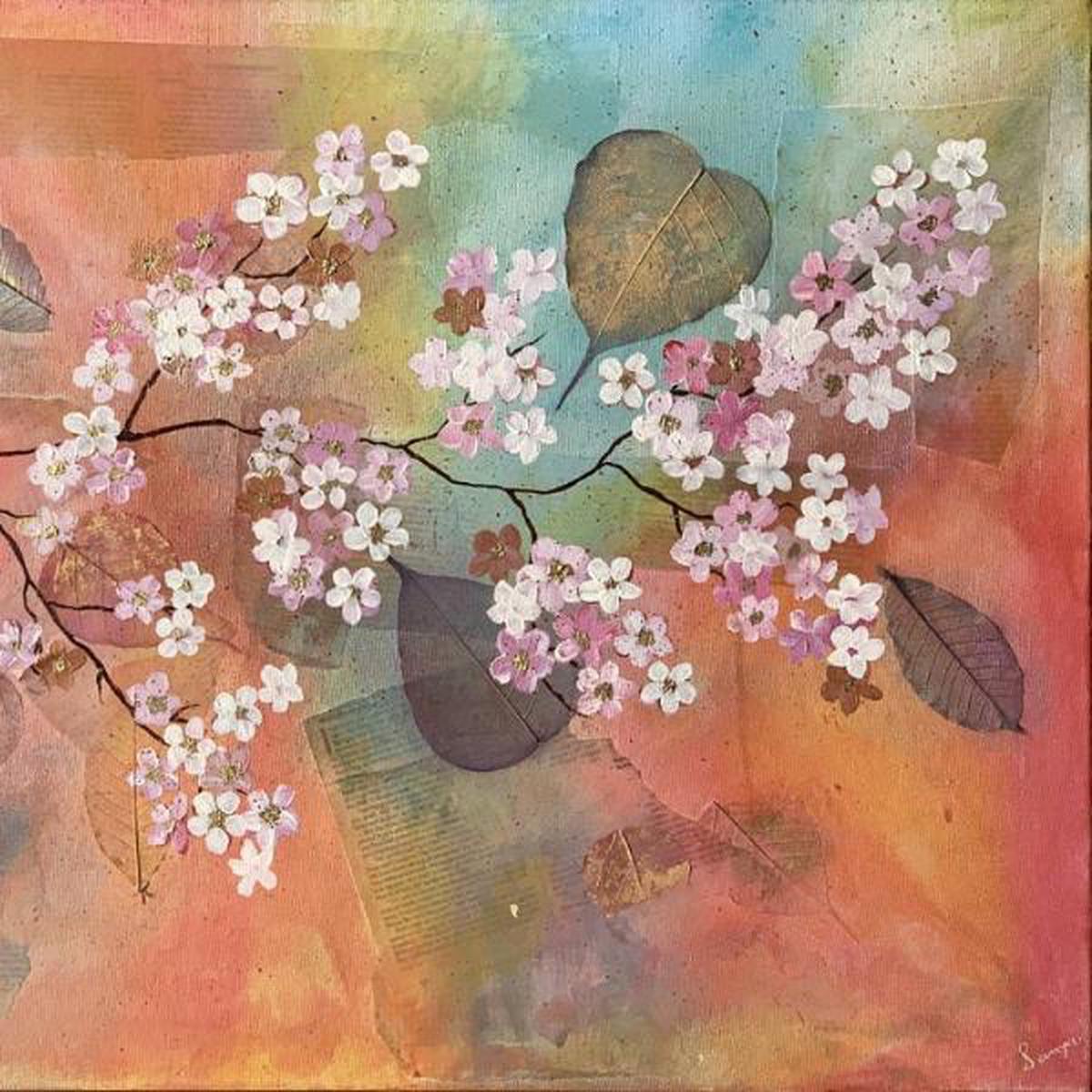 “Eunoia” By Sanya Sangal, Acrylic On Canvas