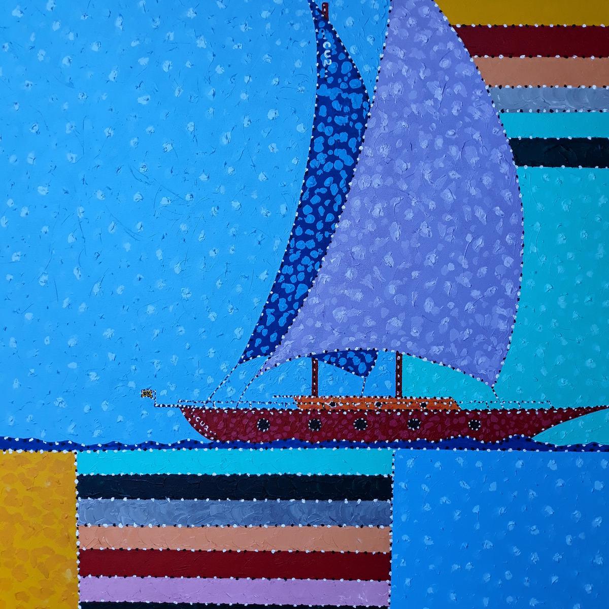 “C.U.2” by Philippe de Kraan, Acrylic on Canvas
