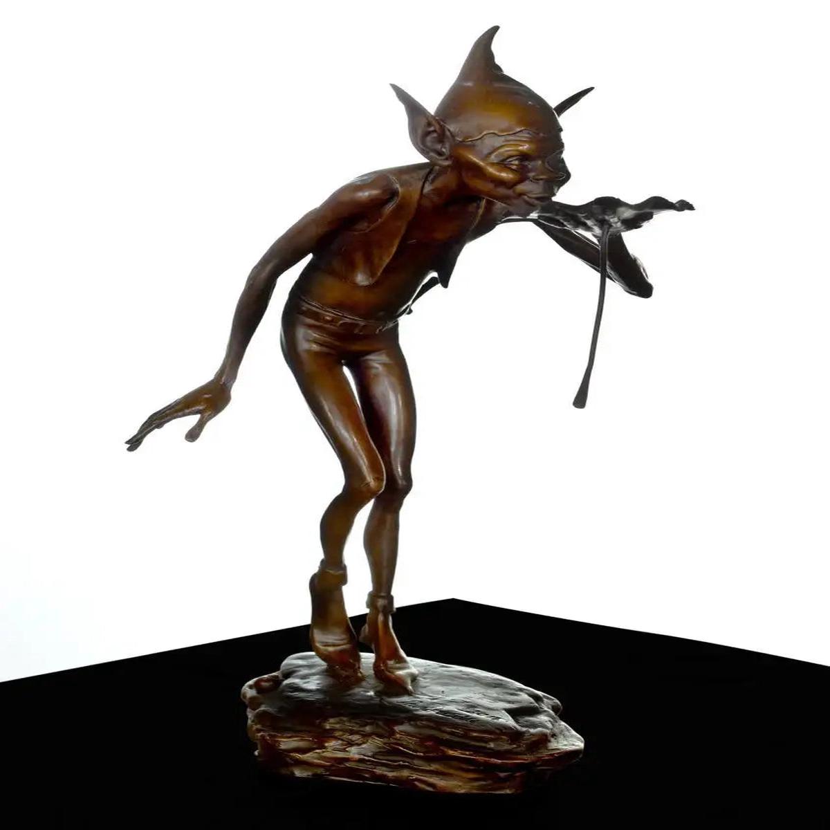 The Drinker - Bronze Sculpture (Miniature) - Edition