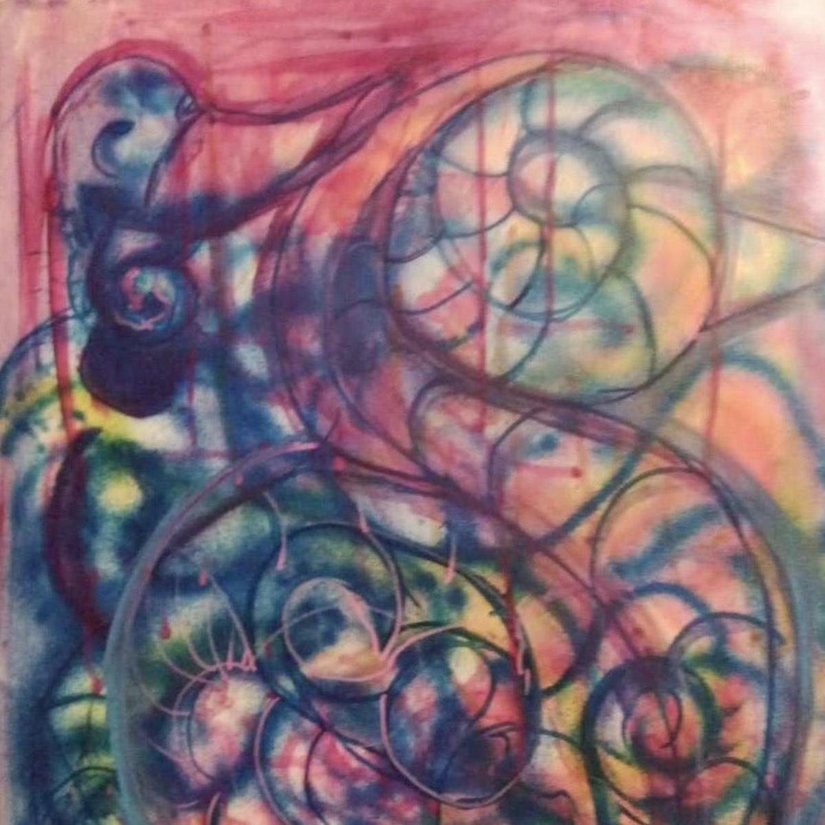 “America Me” by Justin Kaiser, Mixed Media on Canvas