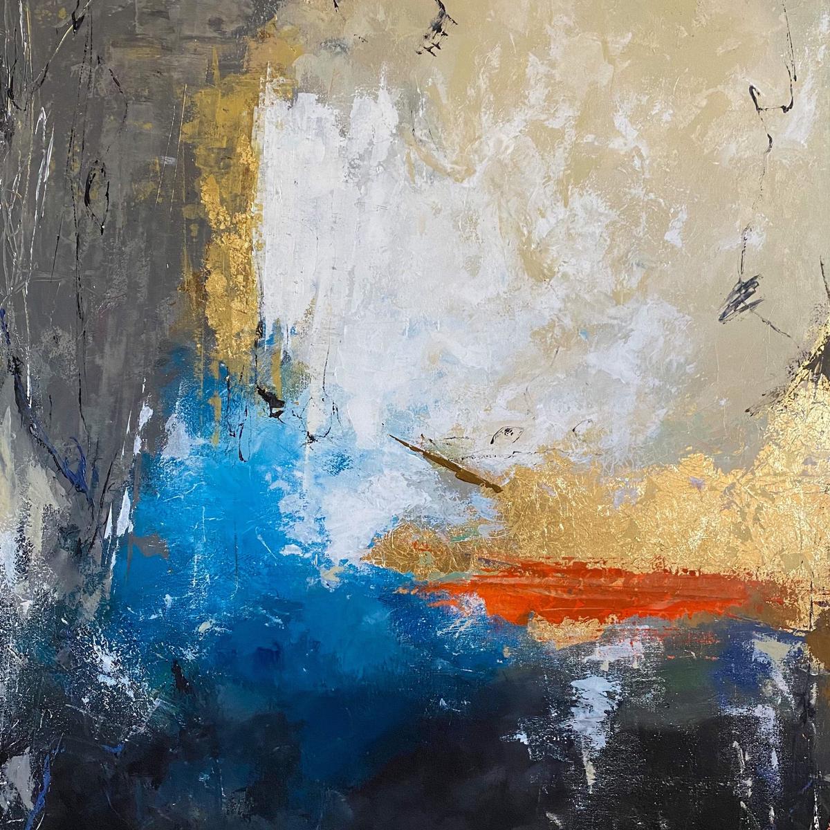 “Abstact Gold” by Armin Eltze, Acrylic on Canvas
