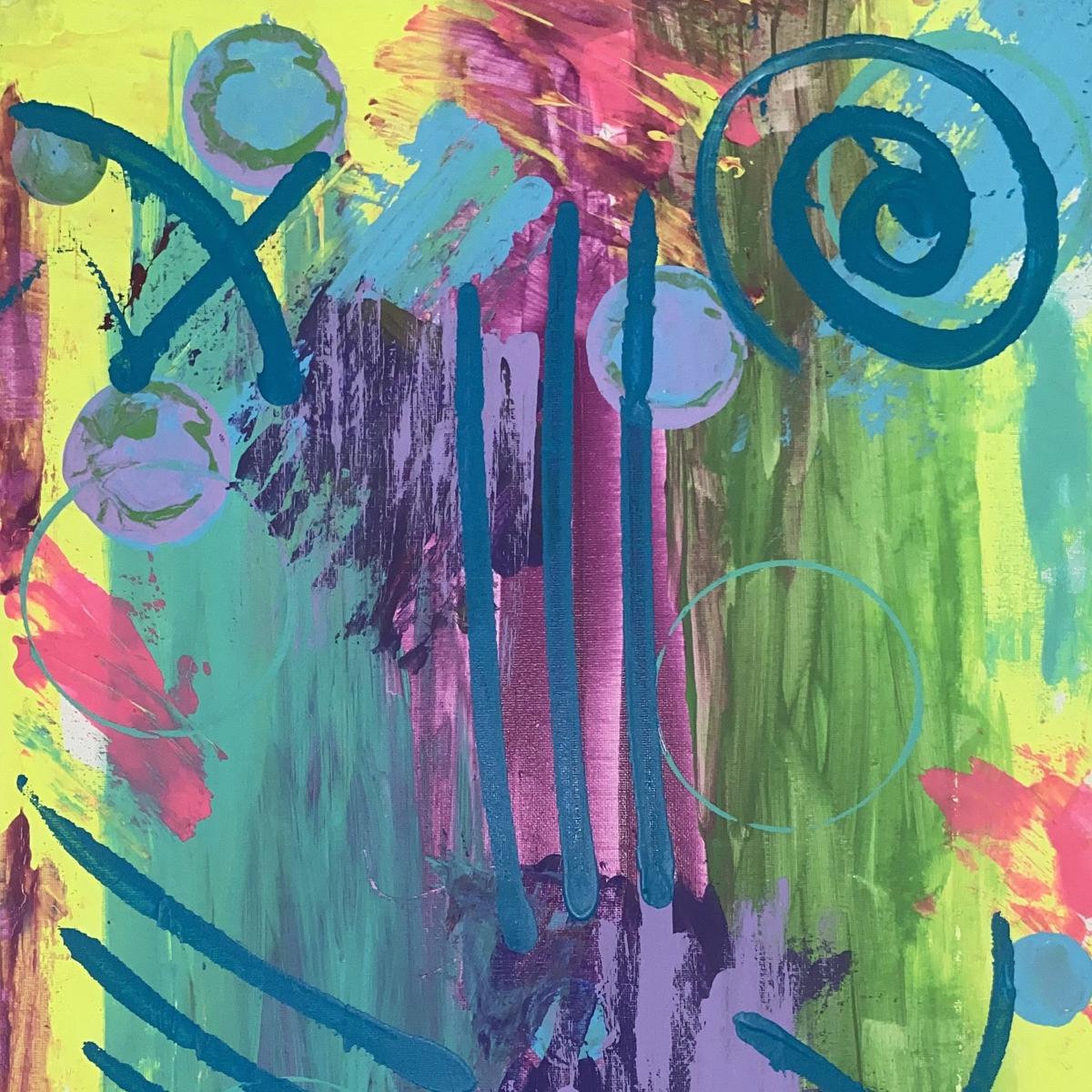 “Colorful Dream” by Vincia Maloney, Acrylic on Canvas