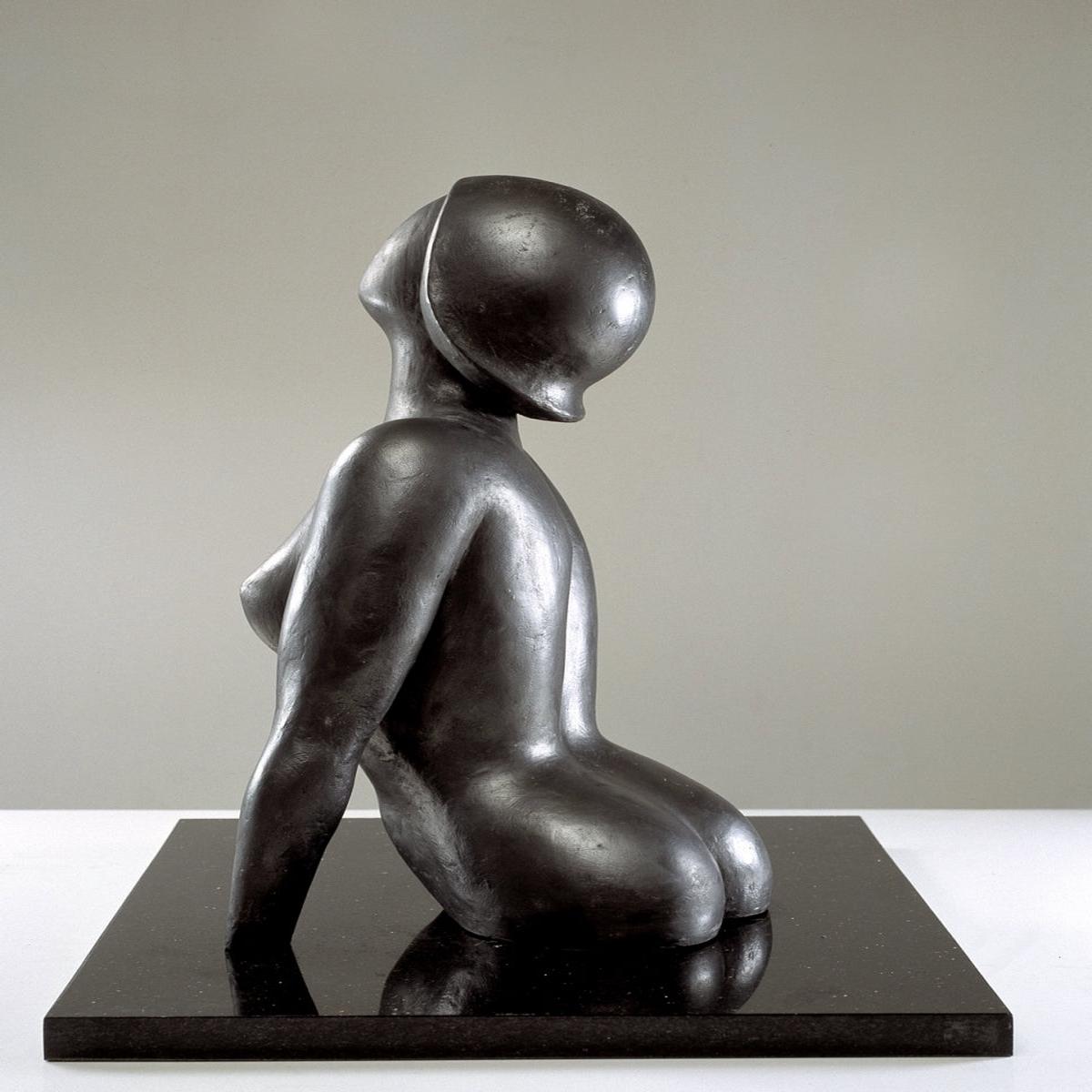 “Black Lady” by Karen Salicath Jamali, Bronze and Granite