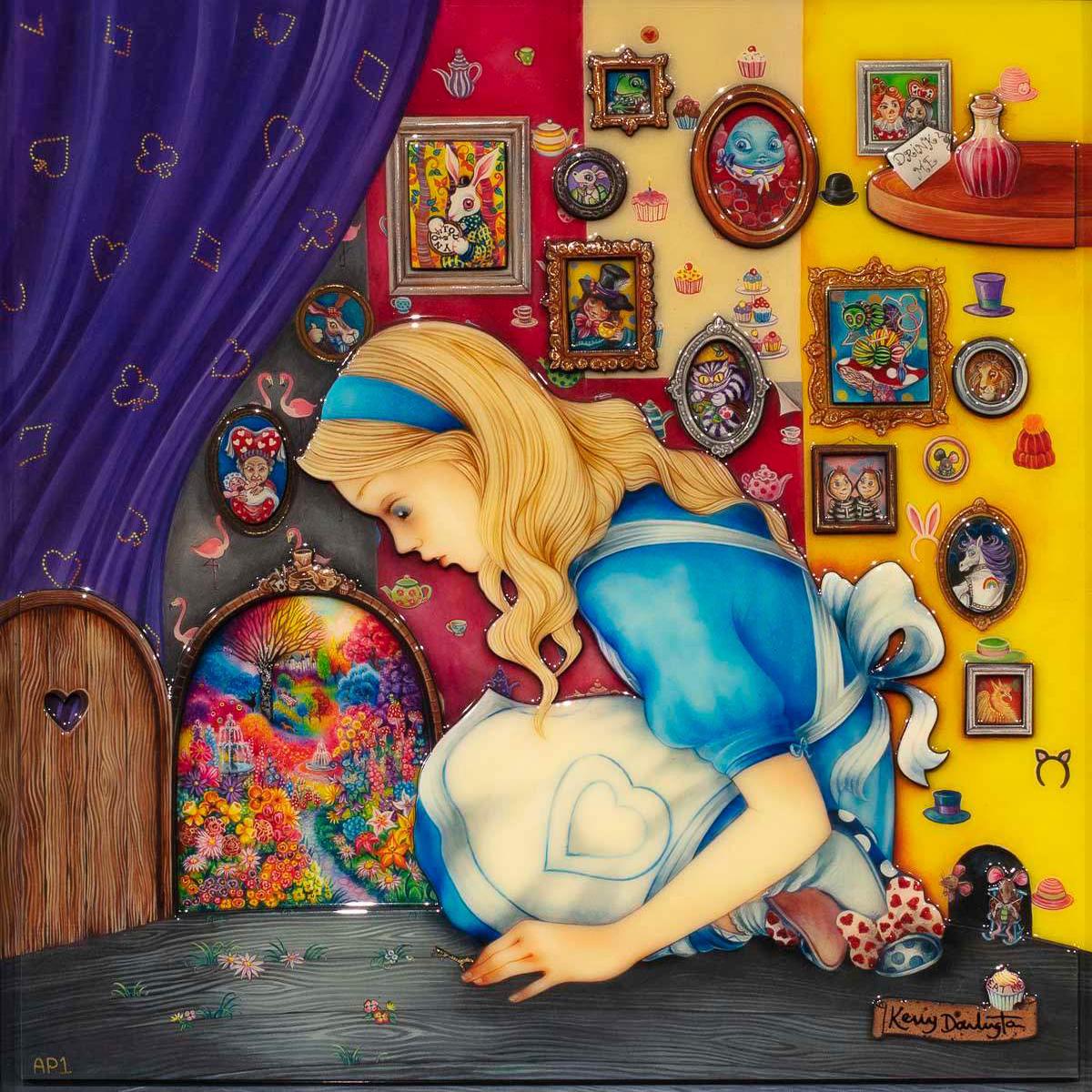 Alice Finds the Little Door – RARE Edition – SOLD