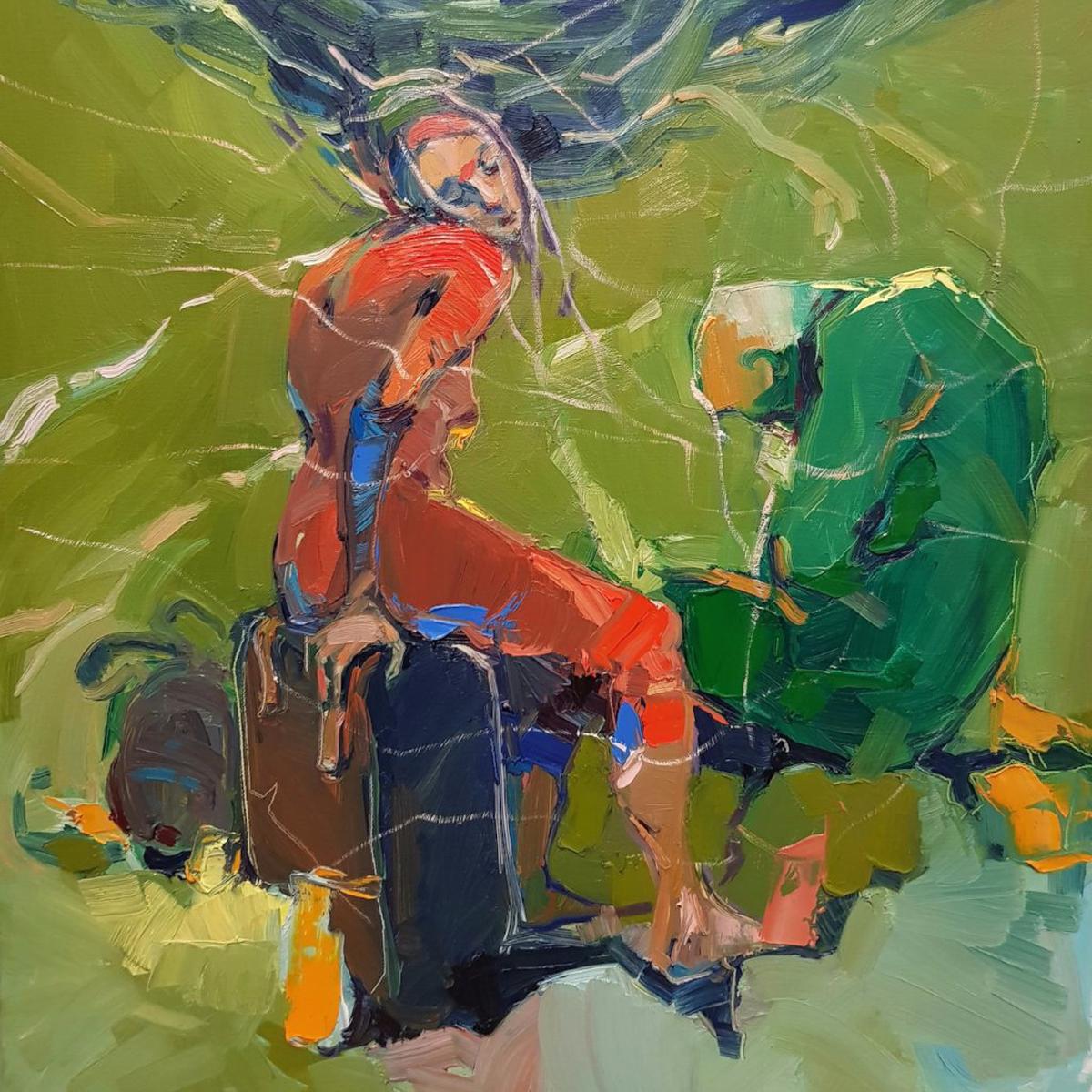 “Farewell” By Ghulijanyan Satenik, Oil On Canvas