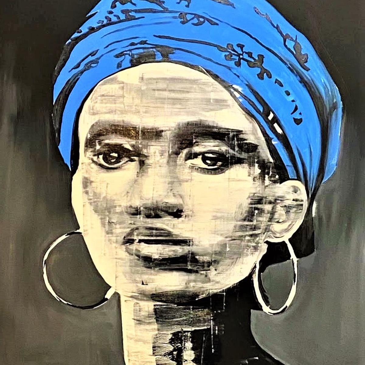 “Esi” by Adeline Dutel, Oil on Canvas
